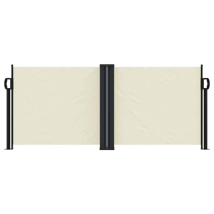 Pare-brise Vidaxl extensible 100x600 cm crème