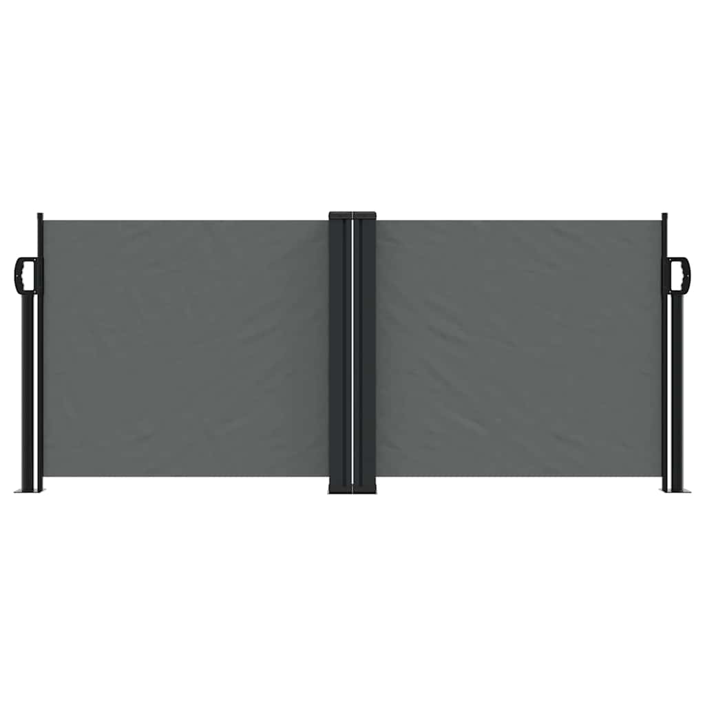 Pare-brise vidaxl extensible 100x600 cm anthracite