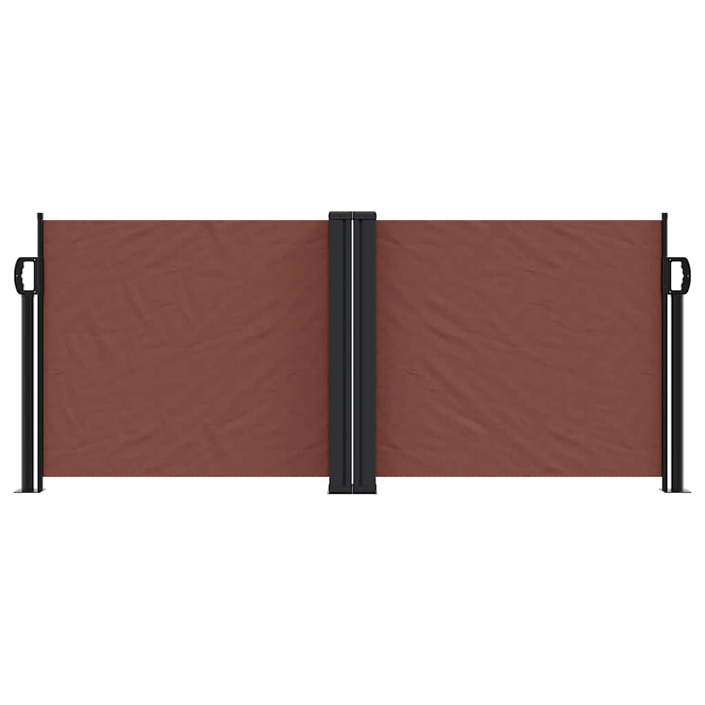 Pare-brise Vidaxl extensible 100x600 cm brun