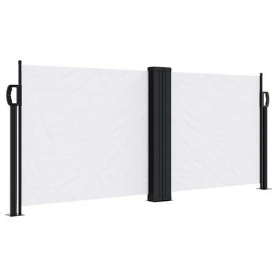 Pare-brise vidaxl extensible 100x600 cm blanc