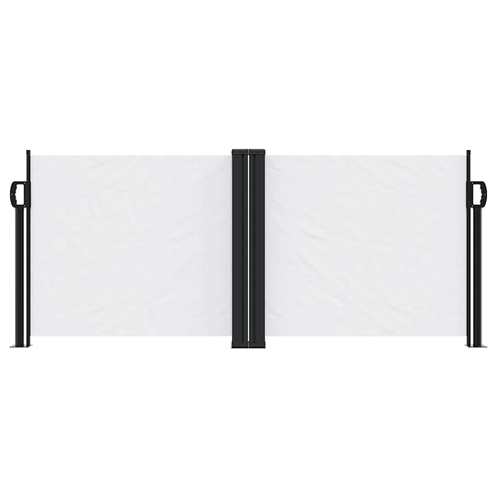 Pare-brise vidaxl extensible 100x600 cm blanc