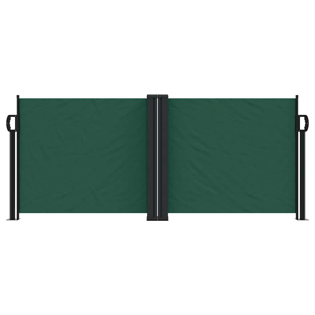 Pare-brise Vidaxl extensible 100x600 cm vert foncé