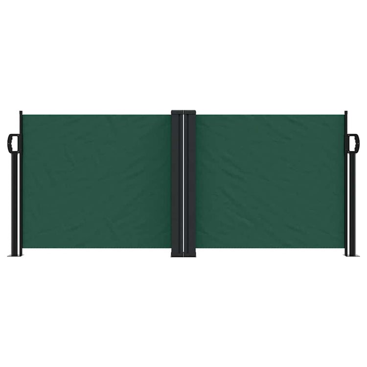 Pare-brise Vidaxl extensible 100x600 cm vert foncé