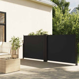 Pare-brise Vidaxl extensible 120x600 cm noir - afbeelding 1