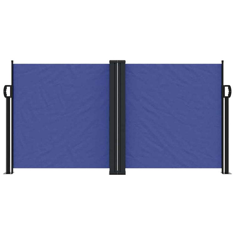 Pare-brise Vidaxl extensible 120x600 cm bleu