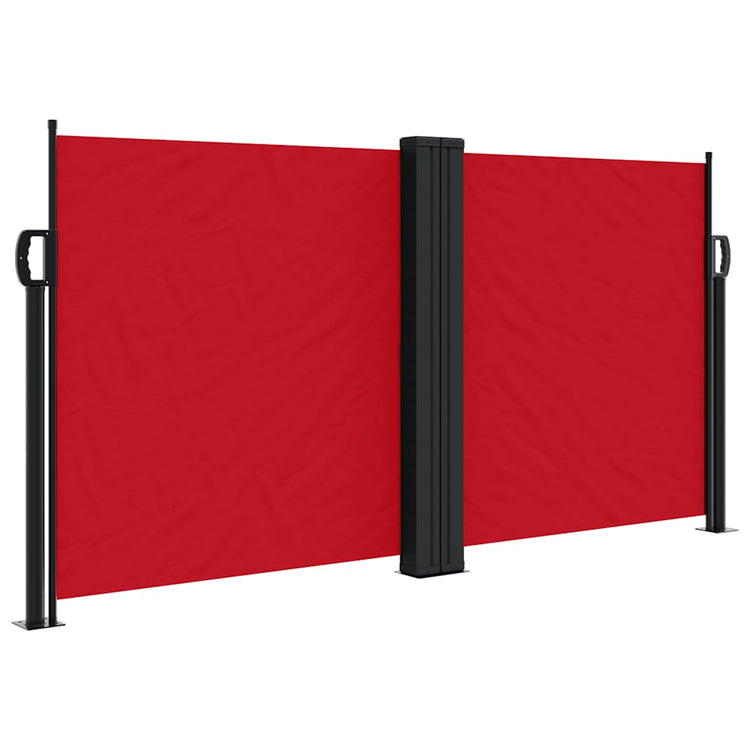 Pare-brise Vidaxl extensible 120x600 cm rouge