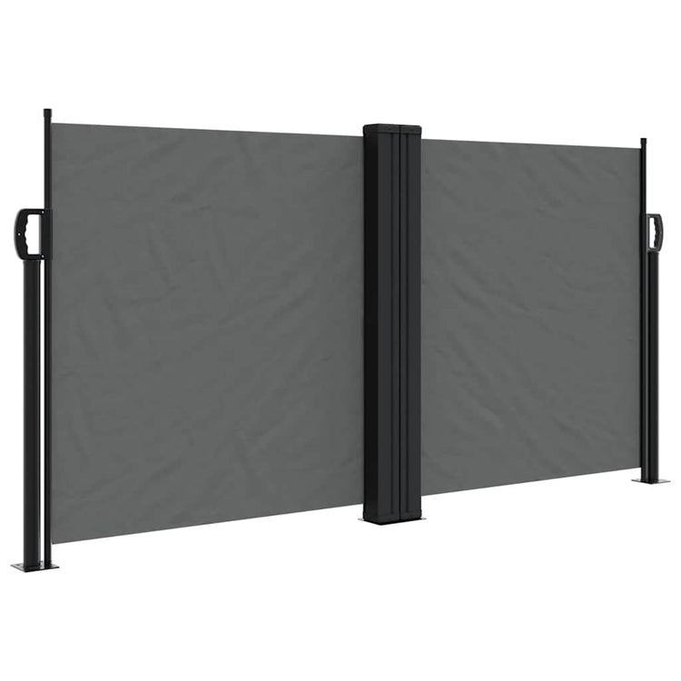 Pare-brise Vidaxl extensible 120x600 cm anthracite