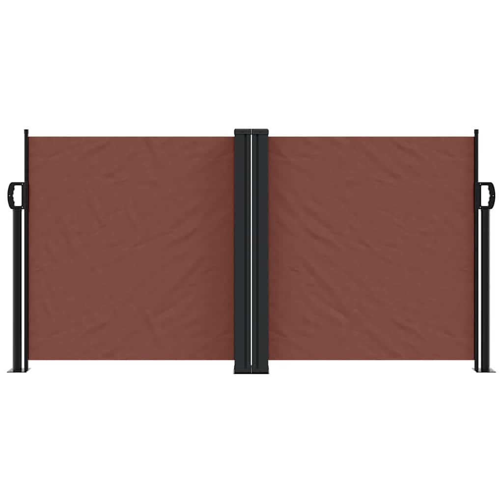 Pare-brise Vidaxl extensible 120x600 cm brun