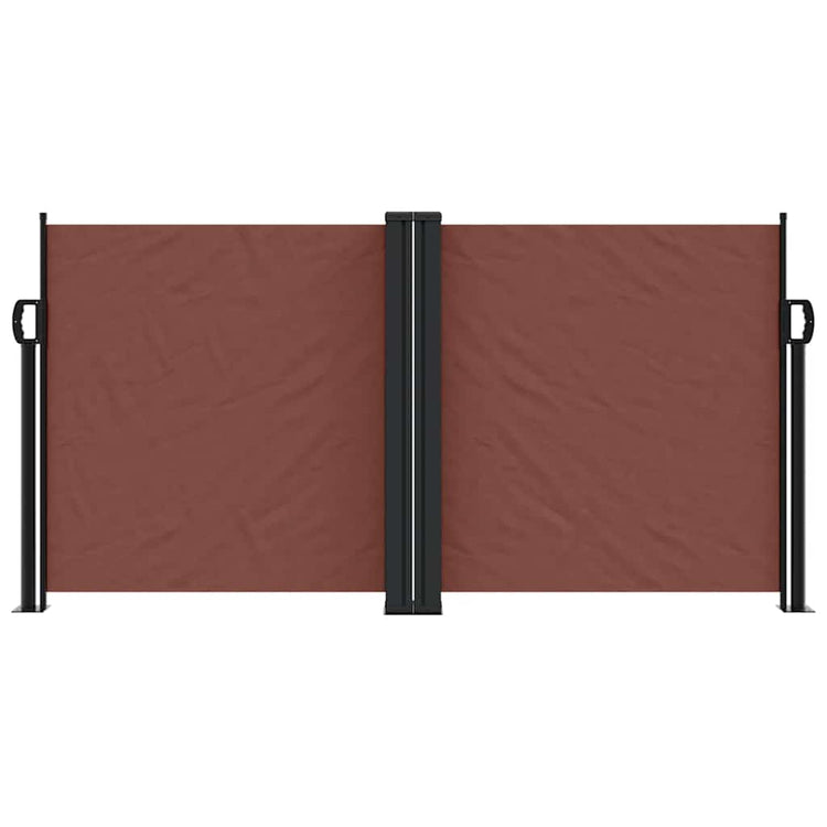Pare-brise Vidaxl extensible 120x600 cm brun