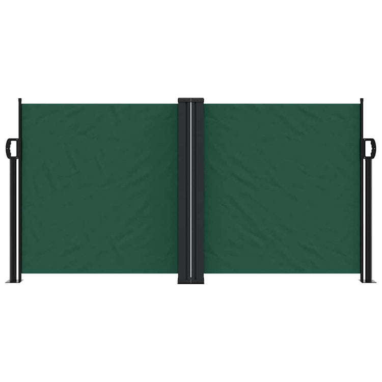 Pare-brise Vidaxl extensible 120x600 cm vert foncé