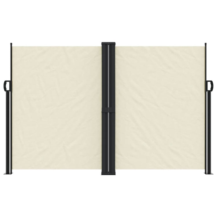 En pare-brise Vidaxl extensible 160x600 cm Crème -colored
