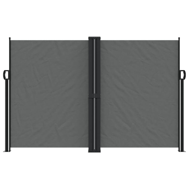 Pare-brise vidaxl extensible 160x600 cm anthracite