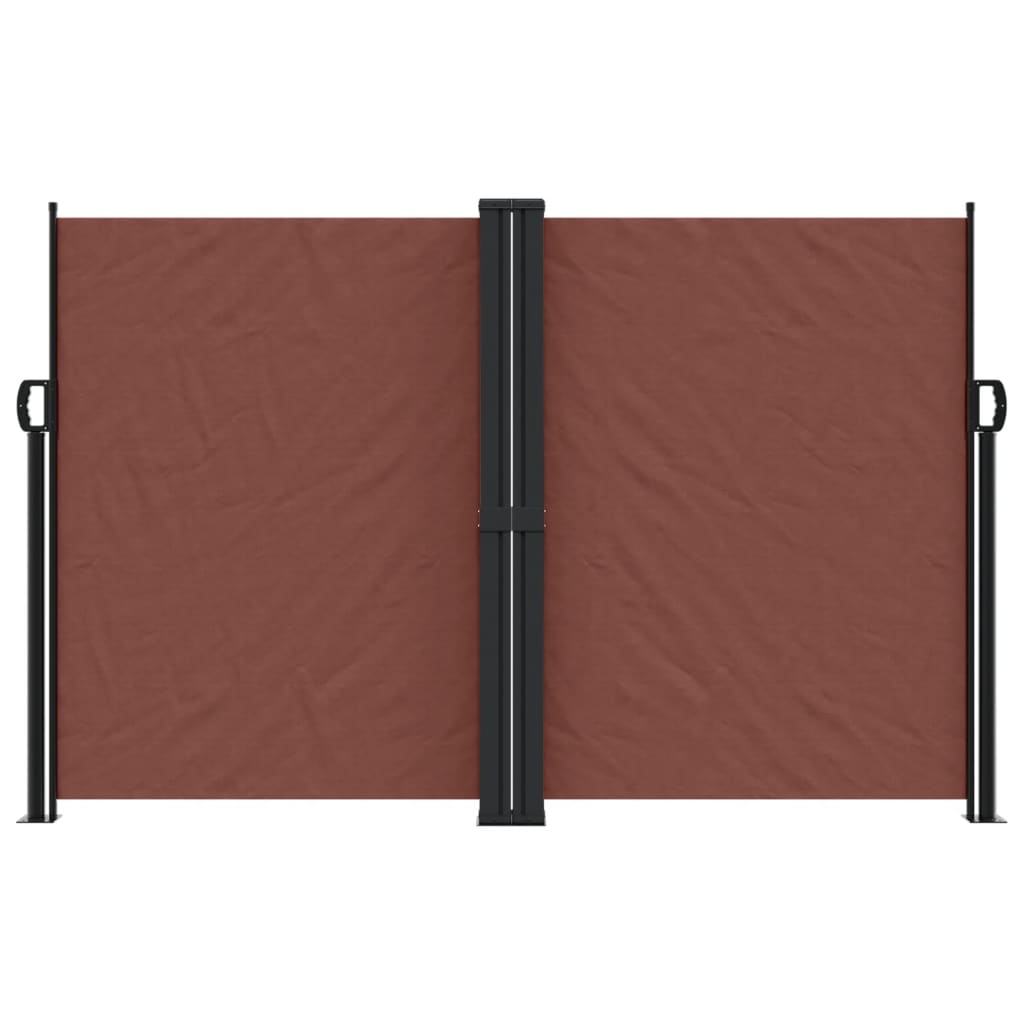 Pare-brise Vidaxl extensible 160x600 cm brun
