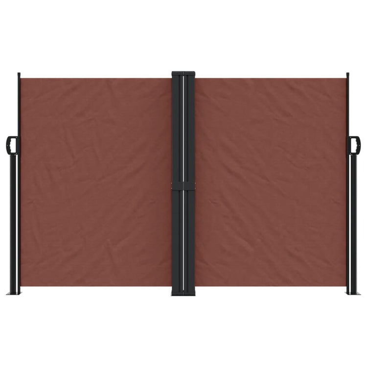 Pare-brise Vidaxl extensible 160x600 cm brun