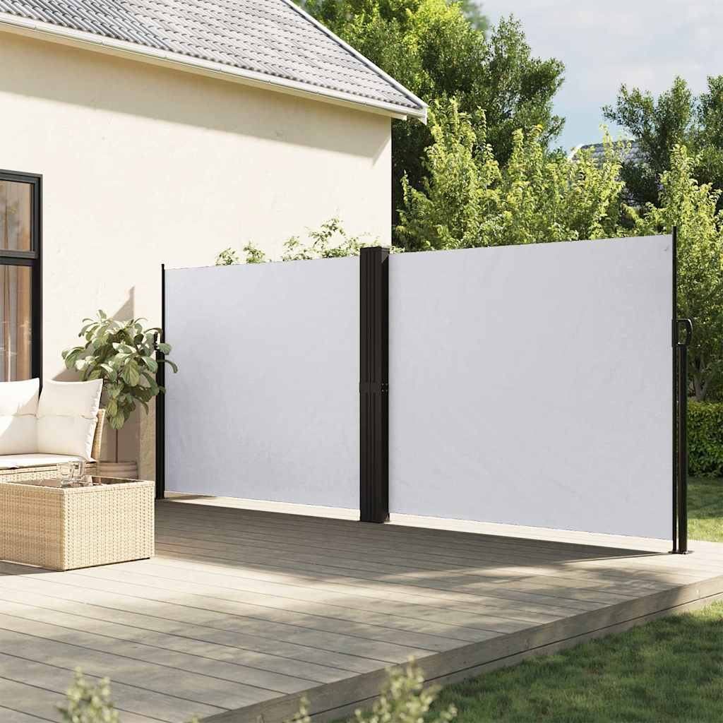 Pare-brise Vidaxl extensible 160x600 cm blanc
