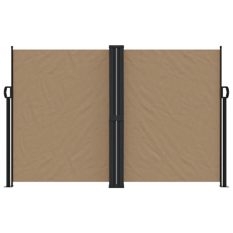 Pare-brise vidaxl extensible 160x600 cm taupe