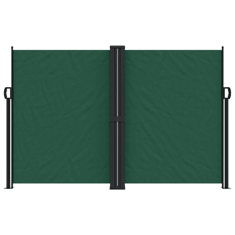 Pare-brise Vidaxl extensible 160x600 cm vert foncé