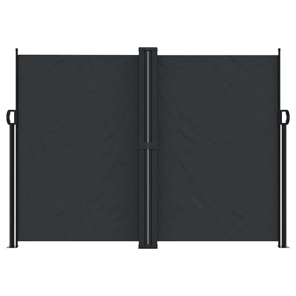 Pare-brise Vidaxl extensible 180x600 cm noir