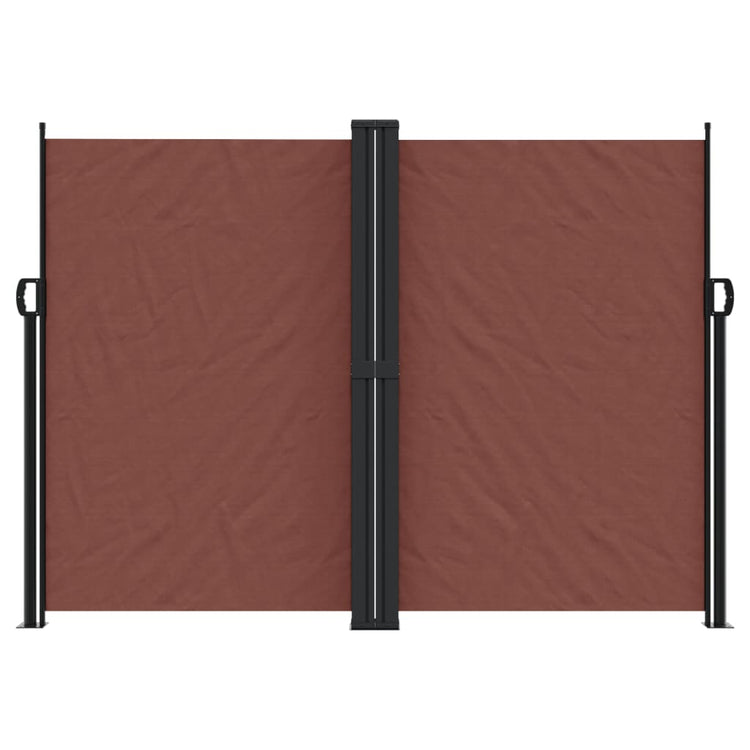 Pare-brise Vidaxl extensible 180x600 cm brun