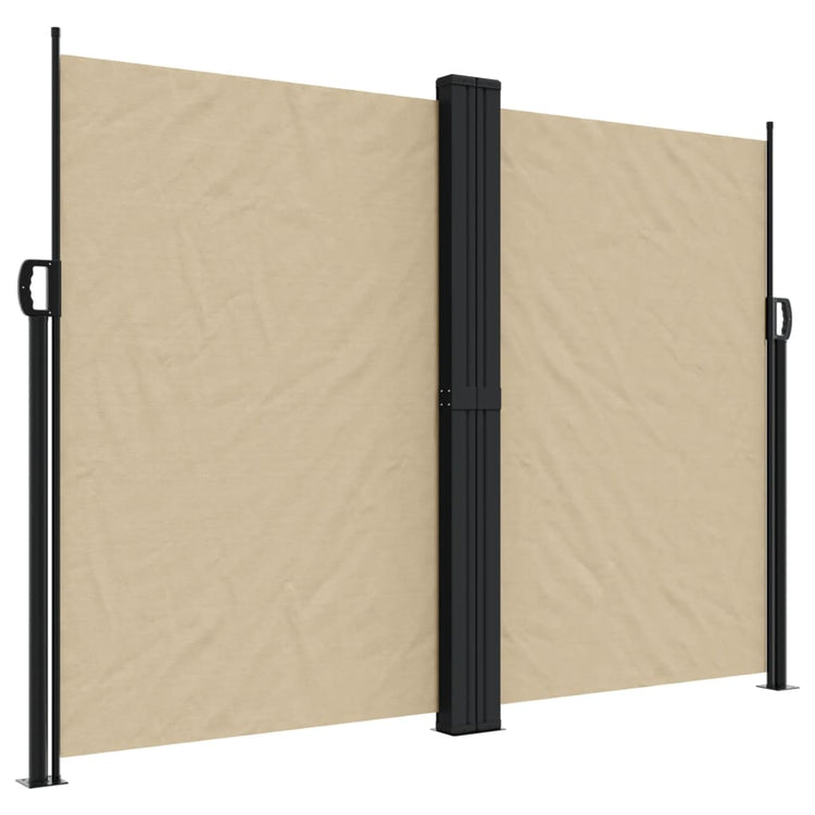 Pare-brise vidaxl extensible 180x600 cm beige