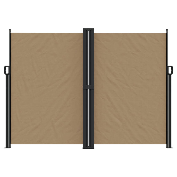 Pare-brise vidaxl extensible 180x600 cm taupe