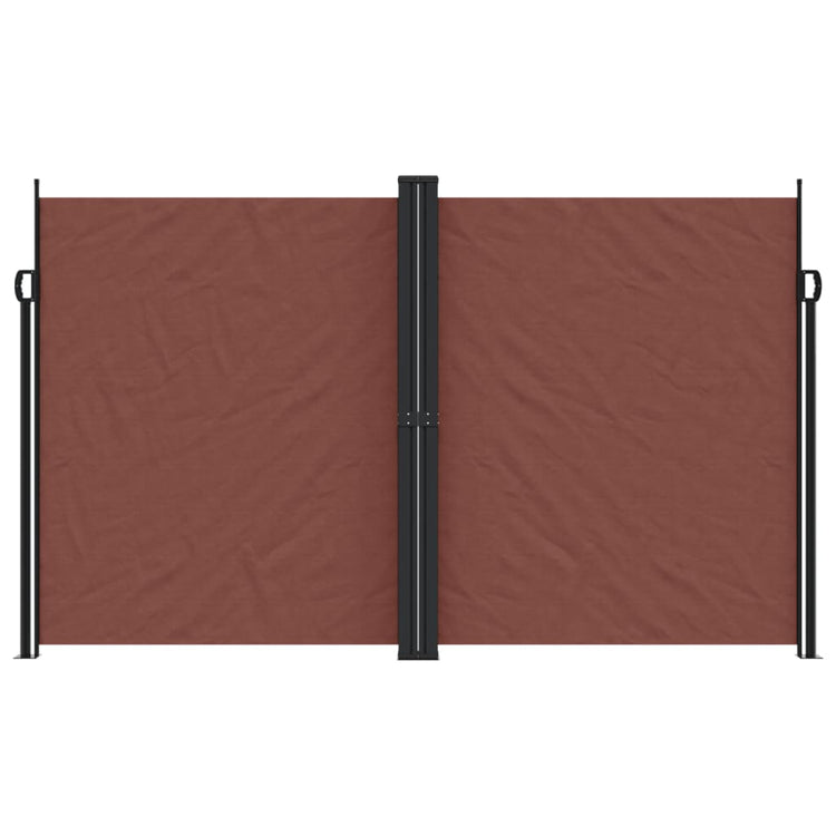 Pare-brise Vidaxl extensible 200x600 cm brun