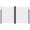 Pare-brise vidaxl extensible 200x600 cm blanc
