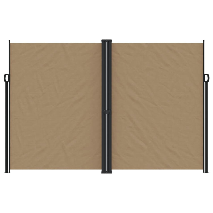 Pare-brise vidaxl extensible 220x600 cm taupe