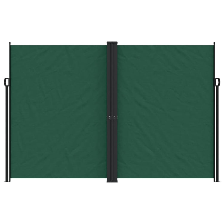 Pare-brise Vidaxl extensible 220x600 cm vert foncé