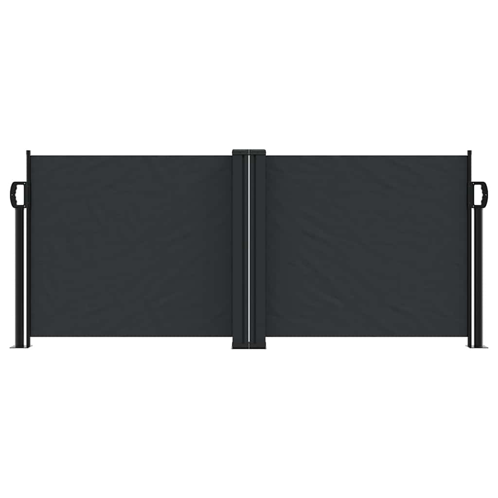 Pare-brise vidaxl extensible 100x1000 cm noir