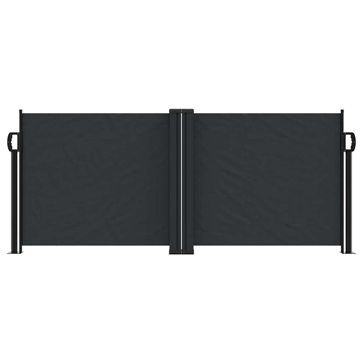 Pare-brise vidaxl extensible 100x1000 cm noir