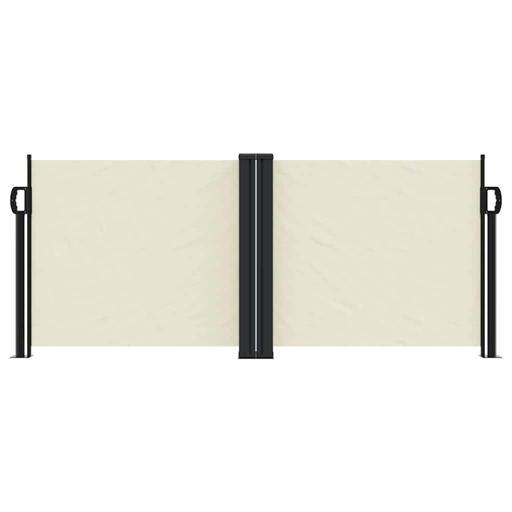 Pare-brise Vidaxl extensible 100x1000 cm crème