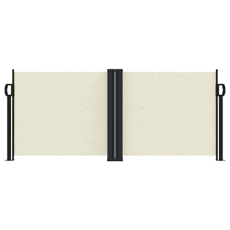 Pare-brise Vidaxl extensible 100x1000 cm crème