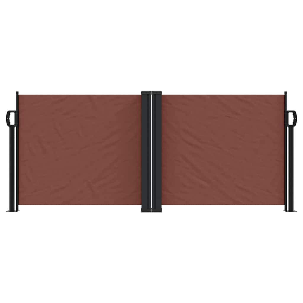 Pare-brise vidaxl extensible 100x1000 cm brun