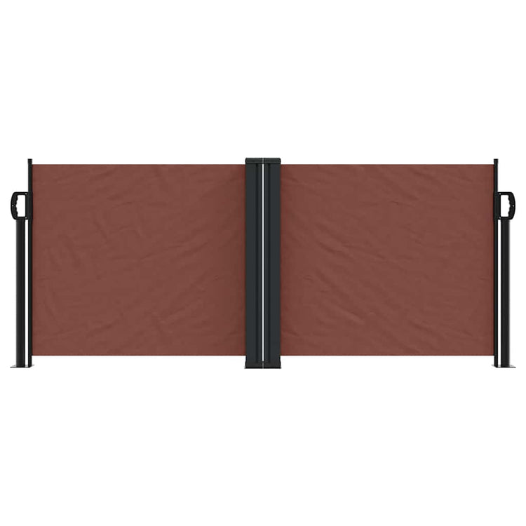Pare-brise vidaxl extensible 100x1000 cm brun
