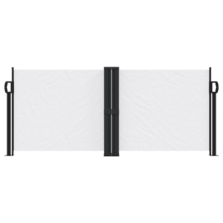 Pare-brise vidaxl extensible 100x1000 cm blanc