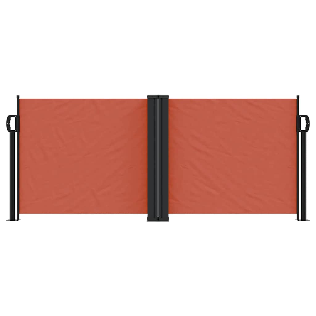 Pare-brise Vidaxl extensible 100x1000 cm en terre cuite -colored