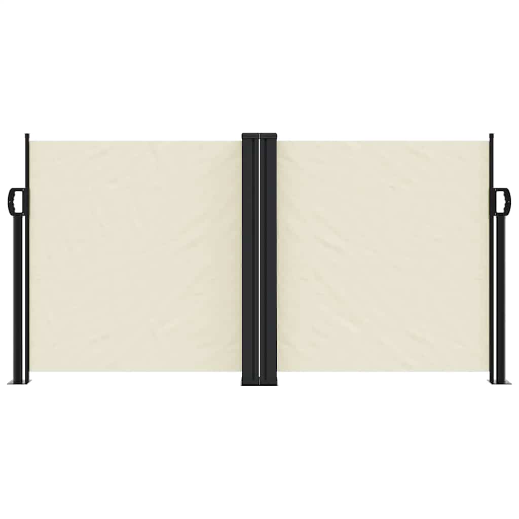 En pare-brise Vidaxl extensible 120x1000 cm crème