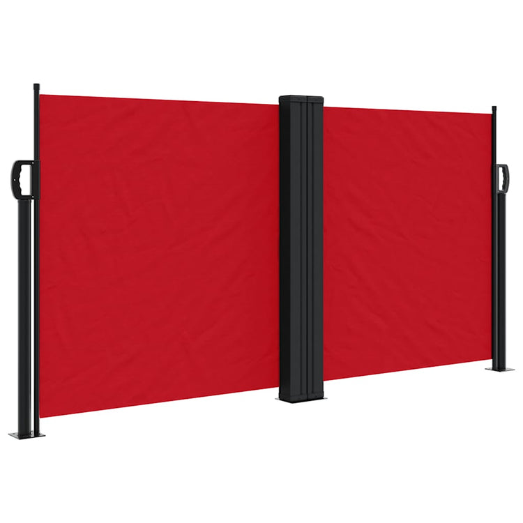 Pare-brise Vidaxl extensible 120x1000 cm rouge