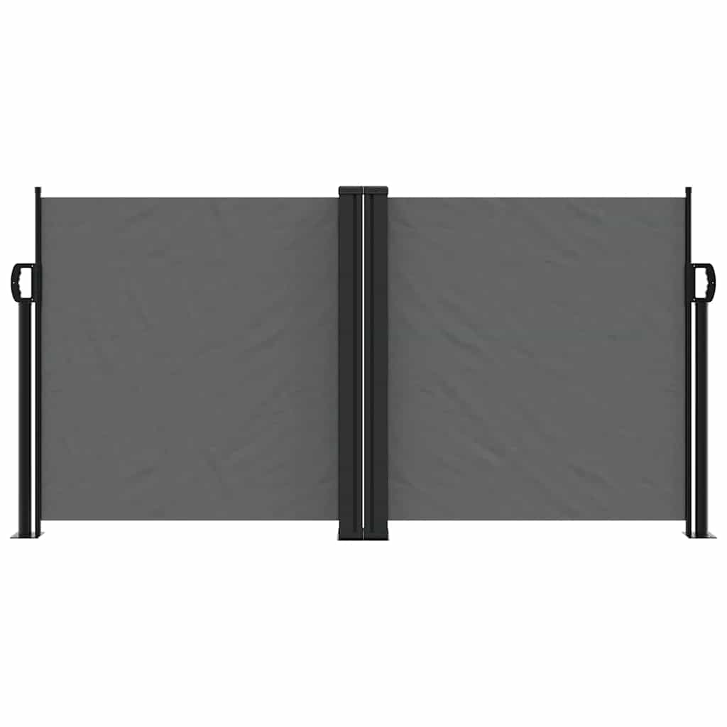 Pare-brise vidaxl extensible 120x1000 cm anthracite