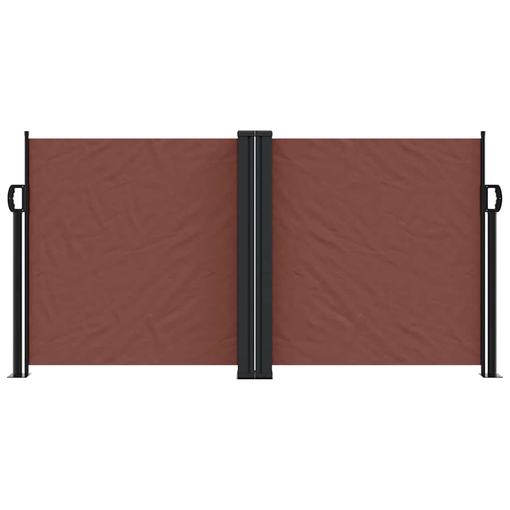 Pare-brise Vidaxl extensible 120x1000 cm brun