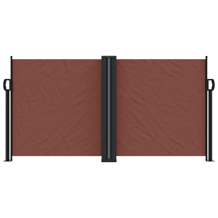 Pare-brise Vidaxl extensible 120x1000 cm brun