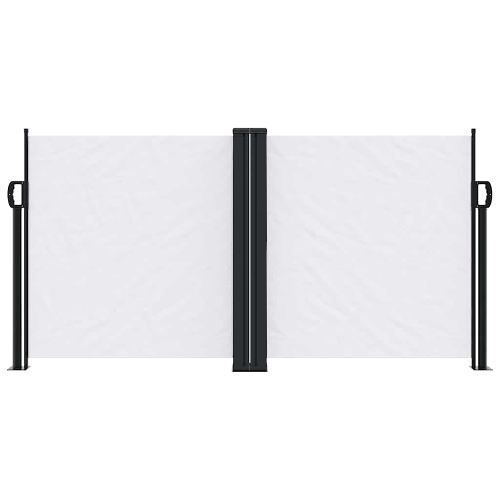 Pare-brise Vidaxl extensible 120x1000 cm blanc