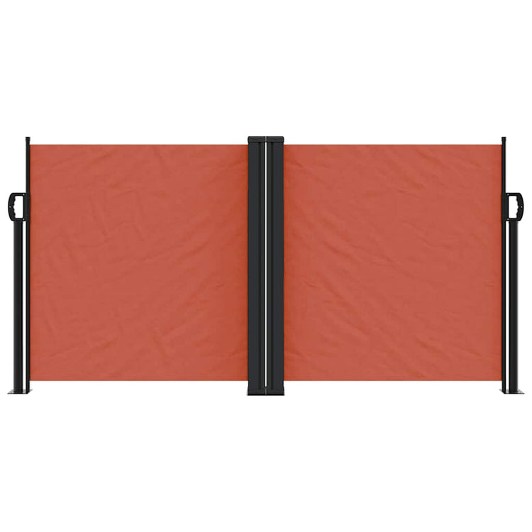 En pare-brise Vidaxl extensible 120x1000 cm Colore en terre cuite