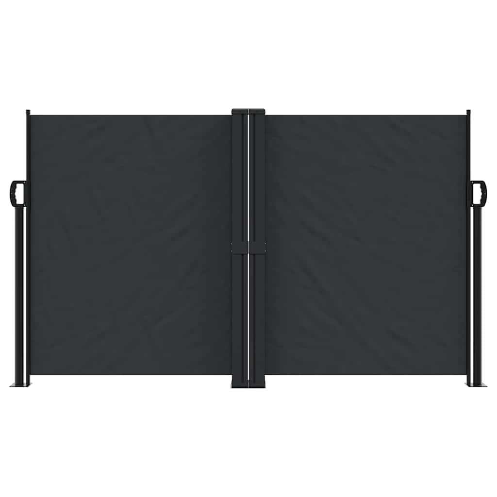 Pare-brise vidaxl extensible 140x1000 cm noir