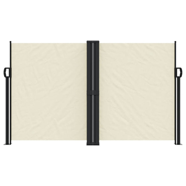 Pare-brise Vidaxl extensible 140x1000 cm crème