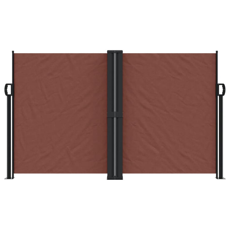 Pare-brise Vidaxl extensible 140x1000 cm brun