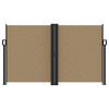 Pare-brise vidaxl extensible 140x1000 cm taupe