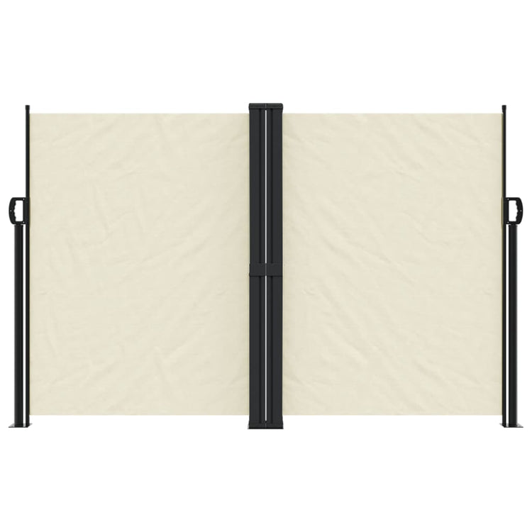 En pare-brise Vidaxl extensible 160x1000 cm Crème -colored