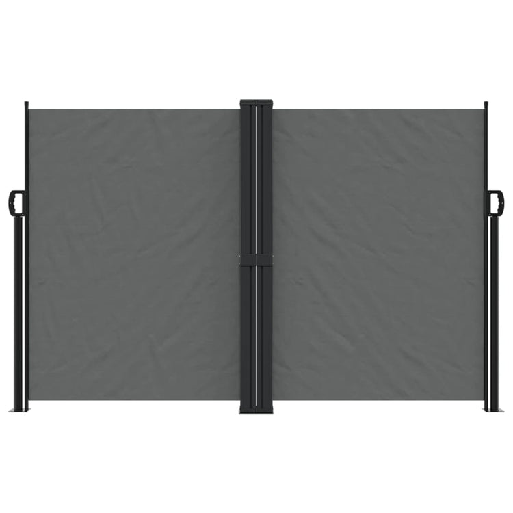 Pare-brise Vidaxl extensible 160x1000 cm anthracite -colored